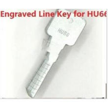 20PCS Original Engraved Line Key for 2 in 1 Lishi Hu66 Scale Shearing Teeth Blank Car Key Locksmith Tools Supplies